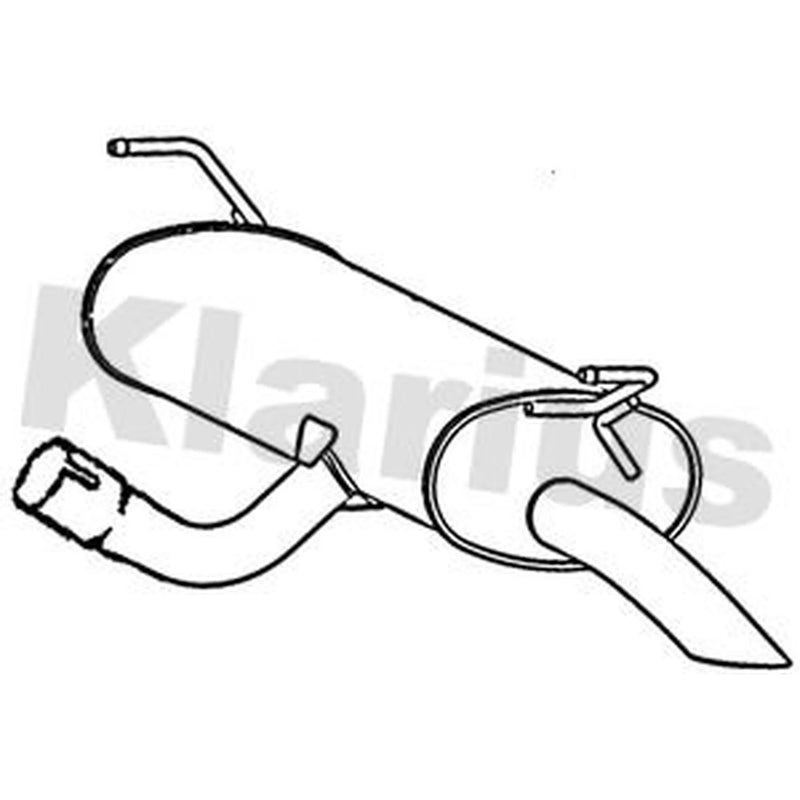 Klarius Box With Centre Pipe fits Nissan Qashqai III 2021 on 1.3
