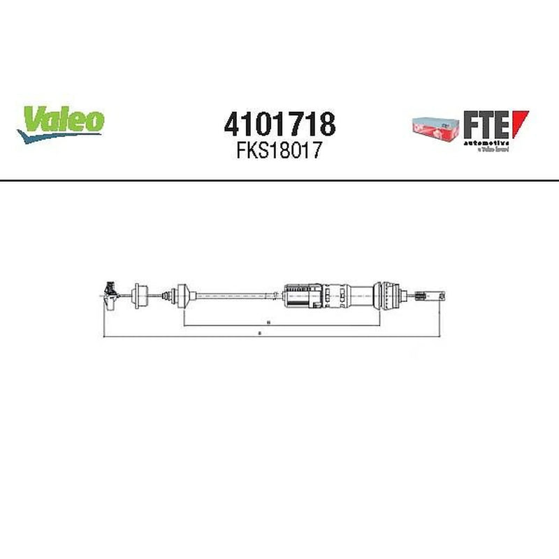 Valeo Clutch Control Cable Pull 4101718