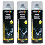 3X Motip Spray Engine Cleaner & Degreaser Removes Oil Dirt Grease & Grime Fast Motip  - Dynamic Drive