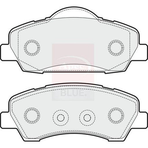 Apec Front Brake Pad Set fits Citroën C-Elysee 2012-2018 1.2 1.5 1.6