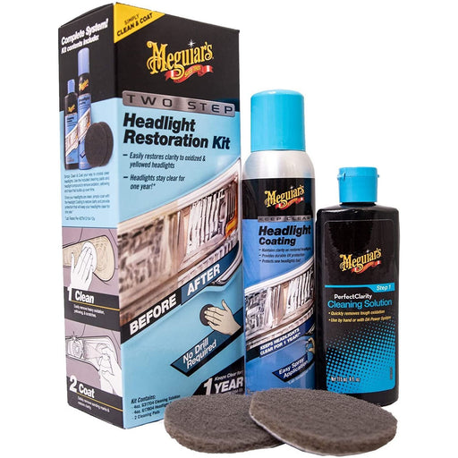 Meguiar's G2970EU Two Step Headlight Restoration Kit Meguiar's - Bars 4 Cars