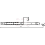 Apec Brake Hydraulic Hose Line Front Left fits Hyundai Accent 1994-2000 1.3 1.5