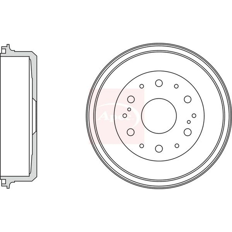 Apec Brake Drum Assembly Rear DRM9996