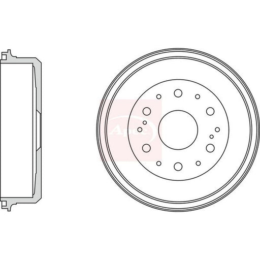 Apec Brake Drum Assembly Rear fits Toyota Hiace / Commuter V Bus 2006 on 2.5