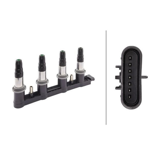 Hella Ignition Coil Pack fits Chevrolet Aveo / Kalos 2008 on 1.4