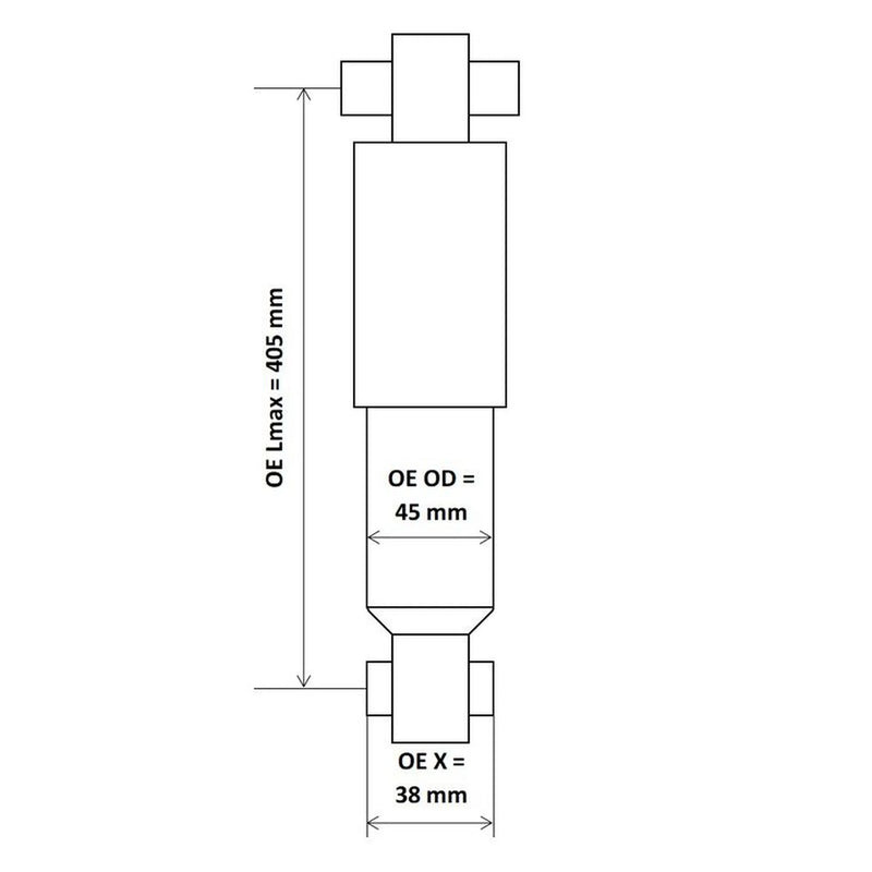 KYB Shock Absorber Damper Strut Front fits Iveco Daily III 1999-2007 2.8