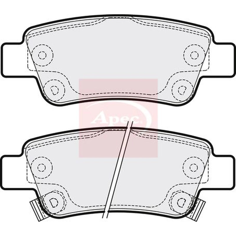 Apec Rear Brake Pad Set PAD1583
