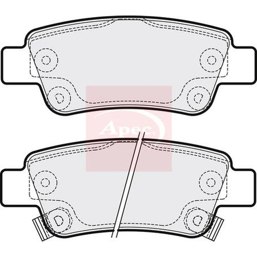 Apec Rear Brake Pad Set PAD1583