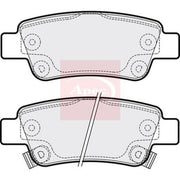 Apec Front & Rear Pads fits Honda Cr-V III 2006-2012 2.0 2.2 2.4