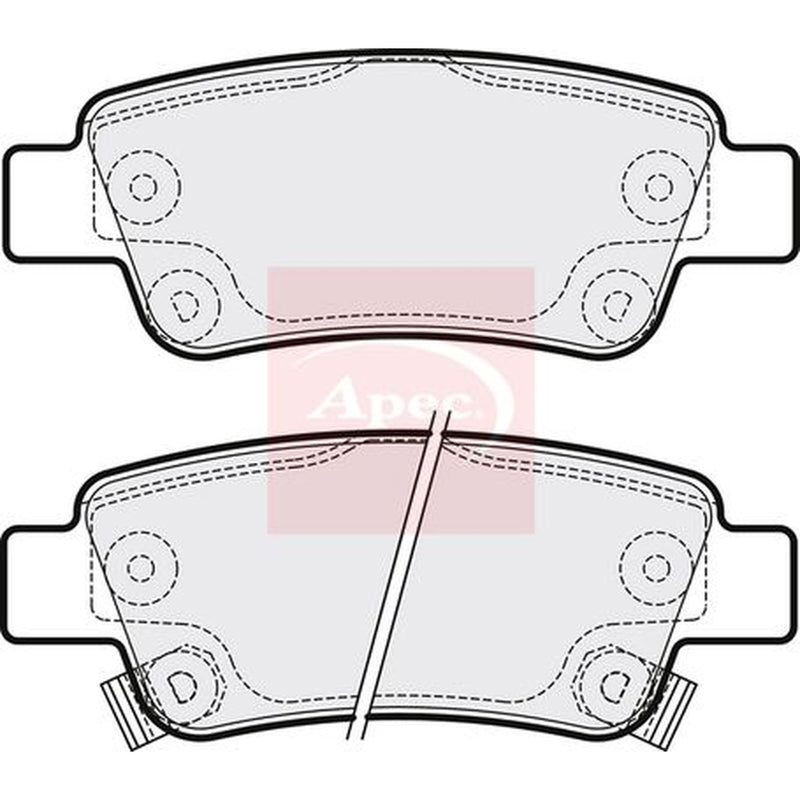 Apec Rear Brake Solid Discs & Pads fits Honda Cr-V III 2006-2012 2.0 2.2 2.4