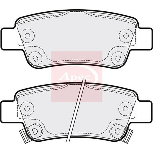 Apec Rear Brake Solid Discs & Pads fits Honda Cr-V III 2006-2012 2.0 2.2 2.4