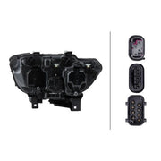 Hella Headlight Headlamp PY21W Right fits BMW 7 2001-2008