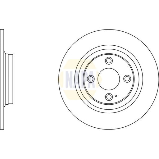 NAPA 2 x Solid Brake Discs fits Mazda MX-5 1998-2005 1.6 1.8