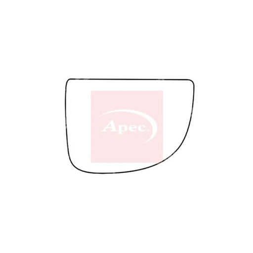 Apec Exterior Wing Mirror Glass Right AMS2760