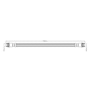 Juratek Brake Hydraulic Hose Line Rear fits Fiat Talento 2016 on 1.6