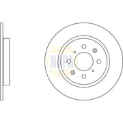 NAPA Rear Brake Solid Discs & Pads fits Honda Insight 2009-2013 1.3