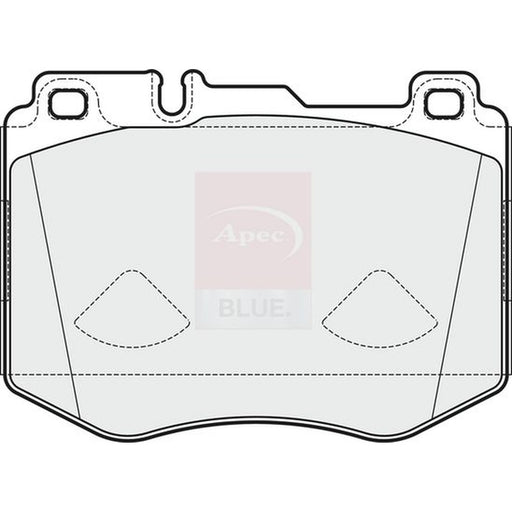 Apec Front Brake Pad Set fits Mercedes-Benz C-Class 2014-2023