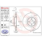 Brembo Front Brake Internally Vented Discs & Pads fits Mini Mini 2011-2013