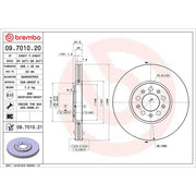 Brembo Front & Rear Brake Discs & Pads fits Audi A1 2010-2015 1.2 1.4 1.6 2.0