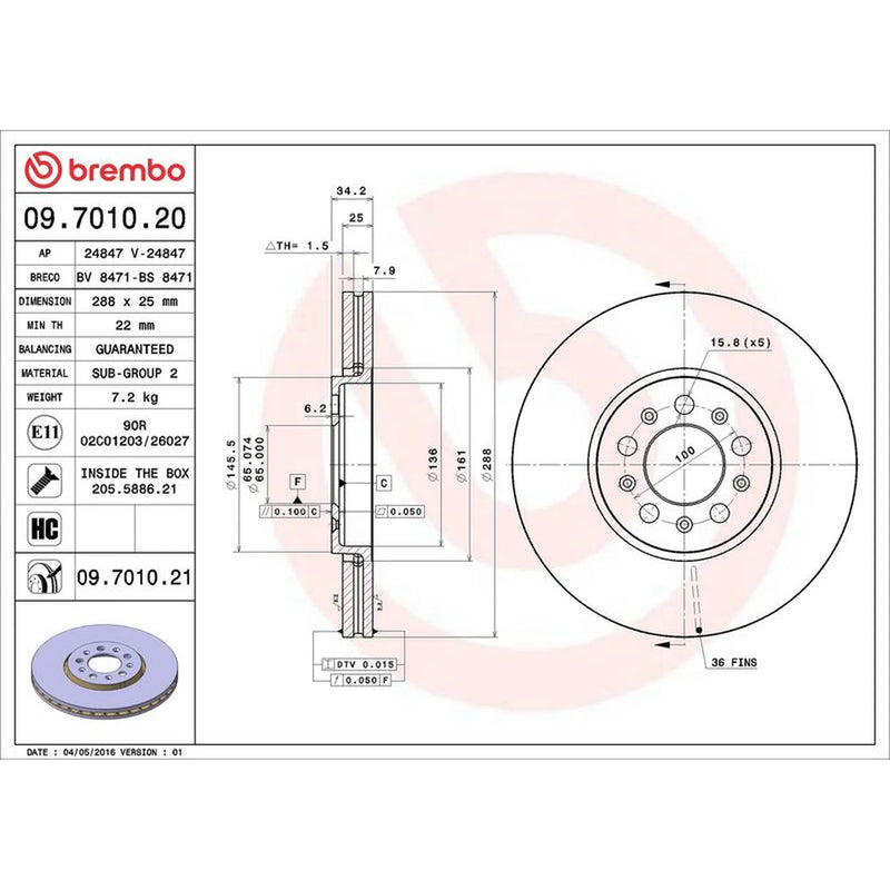Brembo Front & Rear Brake Discs & Pads fits Audi A1 2010-2015 1.2 1.4 1.6 2.0