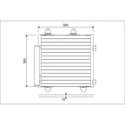 Valeo Air Conditioning Condenser 822577