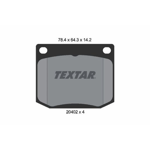 Textar Front Brake Pad Set 2040201