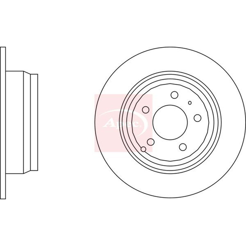 Apec Front Vented & Rear Vented Brake Discs & Pads fits Volvo 850 1994-1997 2.3