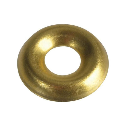 Forgefix Screw Cup Washers Solid Brass Polished No.6 Bag 200 ForgeFix - NN4 Online