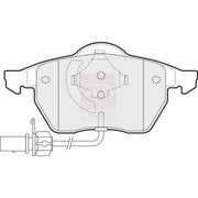 Apec Front Brake Vented Discs & Pads fits Audi A4 B5 1996-2001 1.8