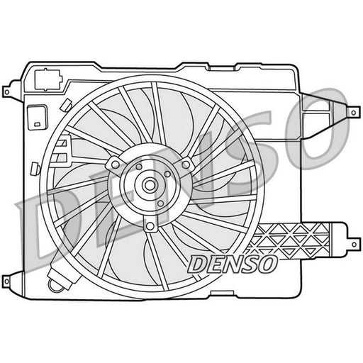 Denso Engine Cooling Fan fits Renault Grand Scénic II 2004-2009 1.5 1.6 1.9 2.0