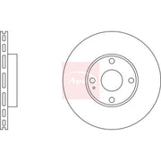 Apec 2 x Vented Brake Discs fits Mazda MX-5 1993-2005 1.6 1.8