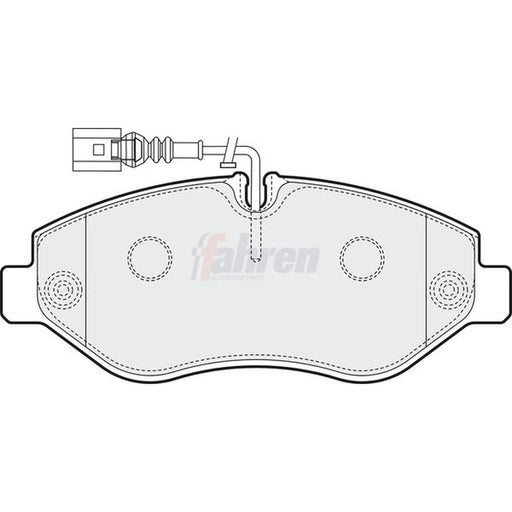Fahren Front Brake Pad Set FBP3650