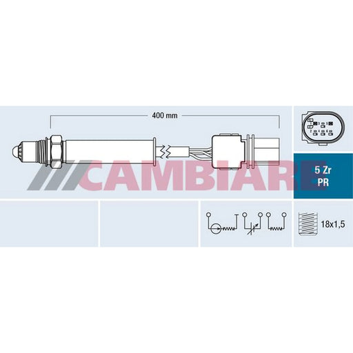 Cambiare O2 Lambda Oxygen Sensor before catalytic converter VE381848