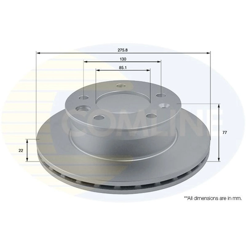 Comline Front Brake Discs & Pads fits Mercedes-Benz Sprinter 3-T Bus 2009-2016