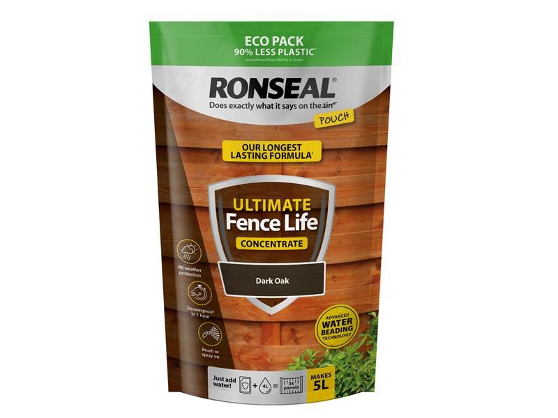 Ronseal Ultimate Fence Life Concentrate Dark Oak 950ml Ronseal - Dynamic Drive