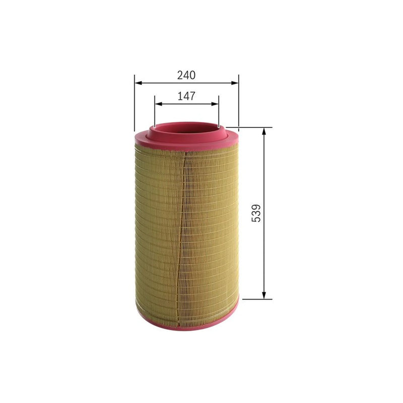 Bosch Engine Air Filter fits Valtra S Series 2001-2008