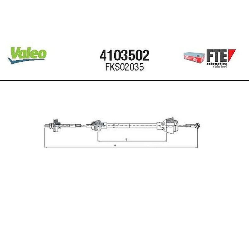 Valeo Clutch Control Cable Pull 4103502