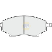 NAPA Front Brake Pad Set fits Ford Asia & Oceania Freda Bus 1995-2002 2.5