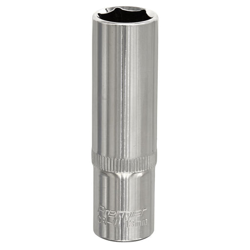 Sealey WallDrive Socket 13mm Deep 3/8"Sq Drive Fully Polished SP3813D Sealey - Dynamic Drive