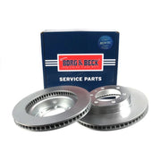 Borg & Beck Front Brake Discs & Pads fits Toyota Hilux VIII Pickup 2015 on 2.4