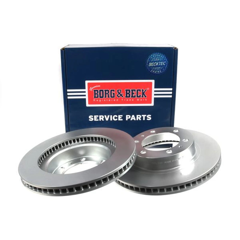 Borg & Beck Front Brake Discs & Pads fits Toyota Hilux VIII Pickup 2015 on 2.4