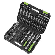 Sealey Socket Set 94pc 1/4" & 1/2"Sq Drive WallDrive Metric S01210 Sealey - Dynamic Drive