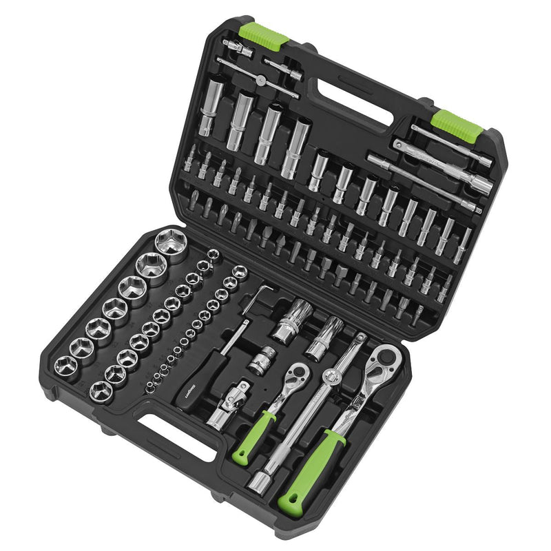 Sealey Socket Set 94pc 1/4" & 1/2"Sq Drive WallDrive Metric S01210 Sealey - Dynamic Drive