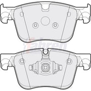 Fahren Front Brake Pad Set FBP3844