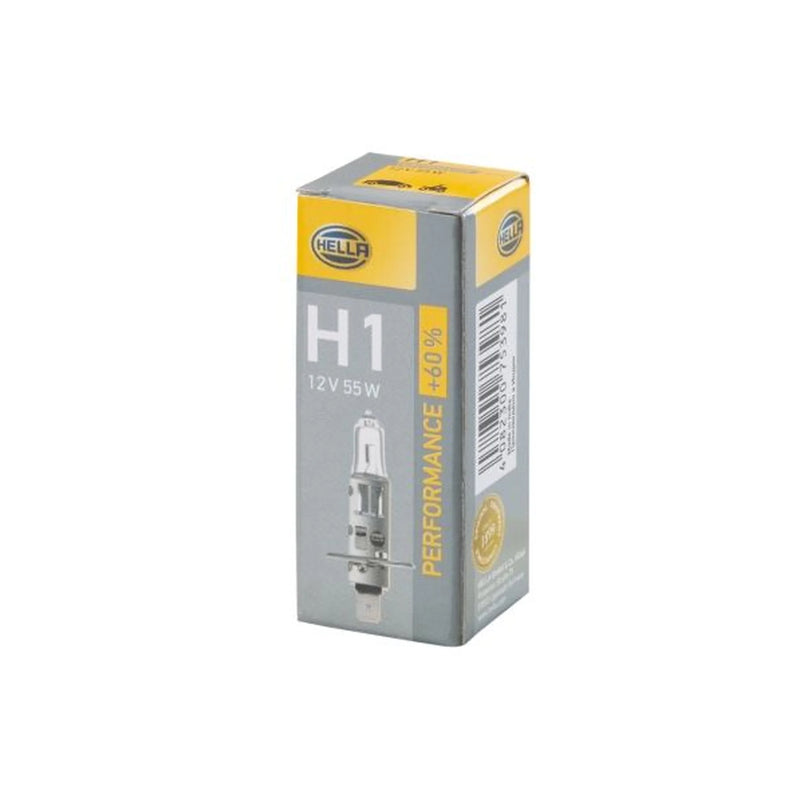 Hella Bulb H1 12V 55W P14.5S +60 8GH fits Abarth 500 / 595 / 695 2008 on 1.4
