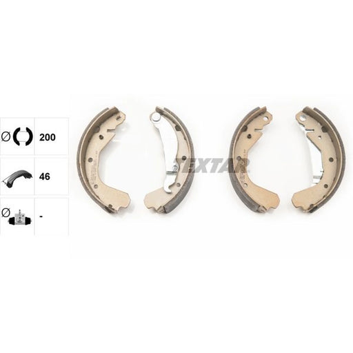 Textar Brake Shoe Set Axle Kit 91033100