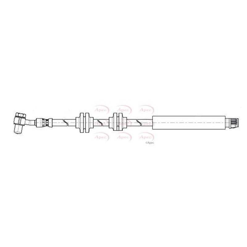Apec Brake Hydraulic Hose Line Front fits Renault Espace V 2015-2023 1.6 2.0