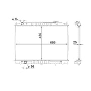 Mahle Engine Radiator CR 1701 000S