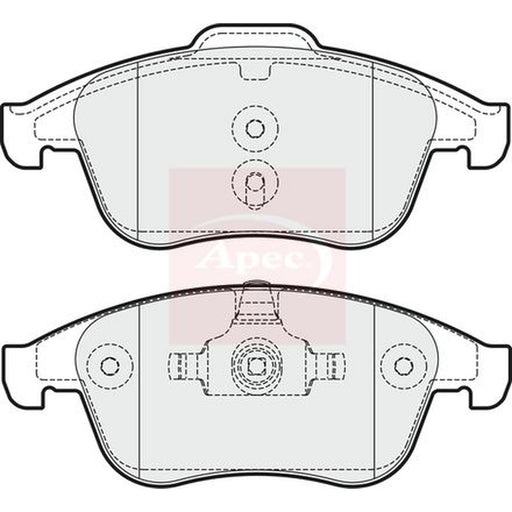 Apec Front Brake Pad Set fits Renault Grand Scénic III 2009-2016 2.0