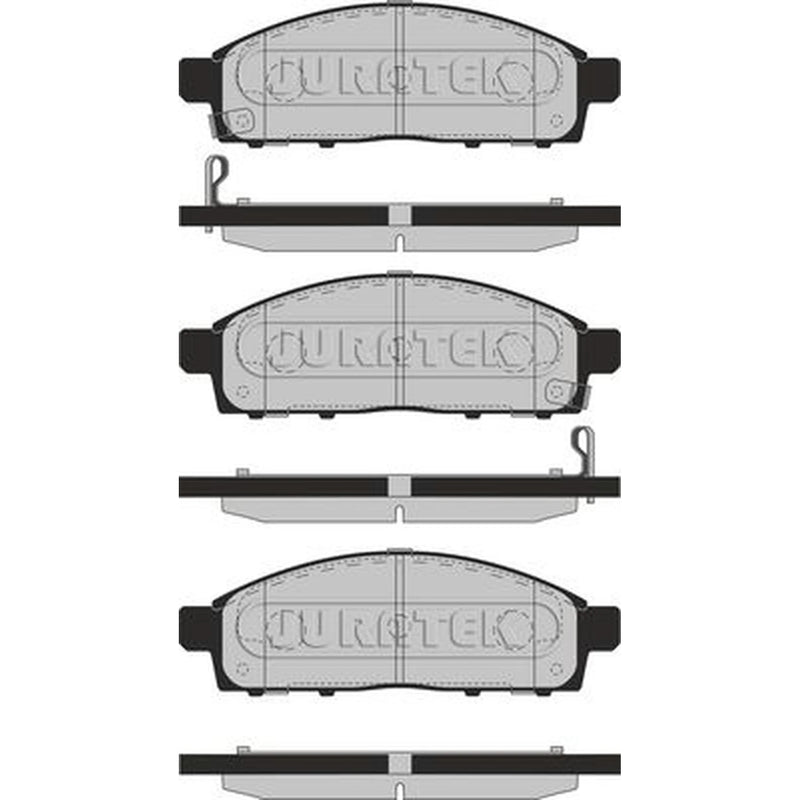 Juratek Front Brake Pad Set fits Fiat Fullback Pickup 2016 on 2.4